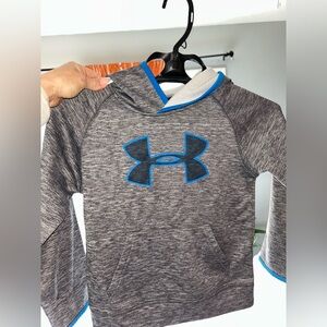 Under Armour Kids Gray and Blue Hoodie